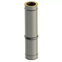 élément droit 830-1420 mm - conduit collectif extérieur double paroi rénovation