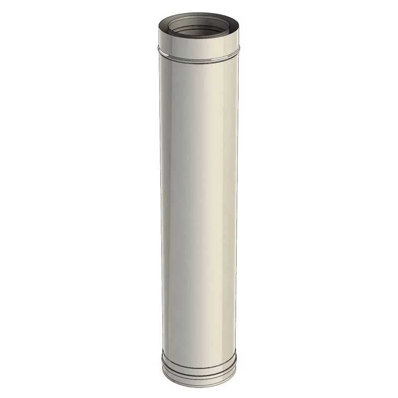 Tuyau D'évacuation Pour Poêle à Pellets LMP – H100 Cm Diamètre 80 Mm – Noir