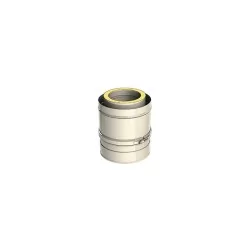 élément droit reglable 250-320 mm - conduit de fumée triple paroi isolé