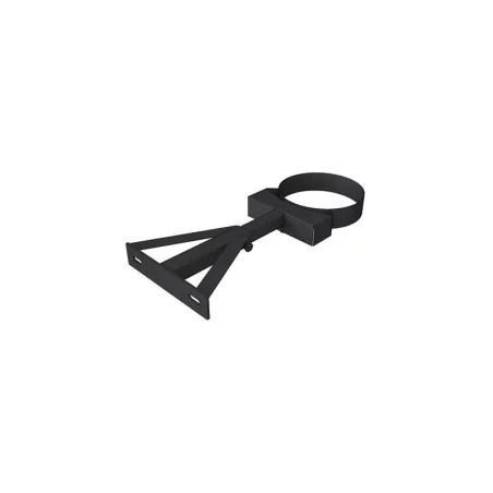 collier mural noir réglable 250 vers 360 mm - accessoire conduit de fumée