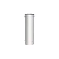 élément droit 500 mm - conduit de fumée simple paroi inox épaisseur 0