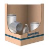 Kit stabilisateur de tirage pour conduit de fumée inox 0.6 mm Kit stabilisateur de tirage pour conduit de fumée inox 0.6 mm