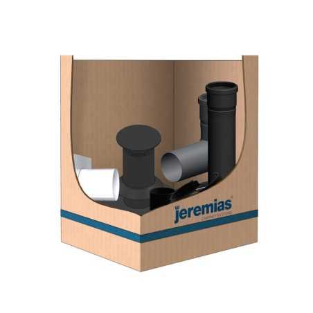 kit pps concentrique C9 avec terminal design - conduit de fumée condensation simple paroi