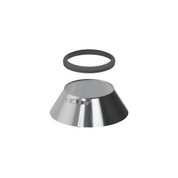 Collerette avec joint pour tubage flexible inox double peau Jeremias