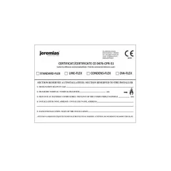 étiquette signaletique FLEXIBLE - accessoire conduit de fumée