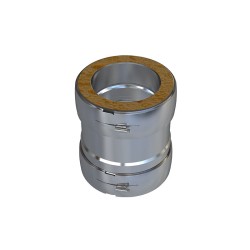 Raccord connexion conduit isolé vers tubage flexible inox isolé Jeremias