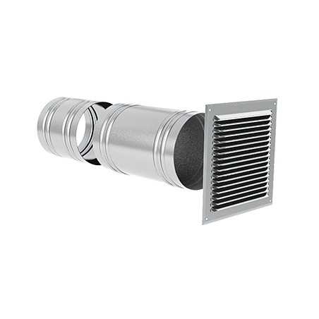 Prise d'air en façade avec traversée murale - VMC Ekkoair