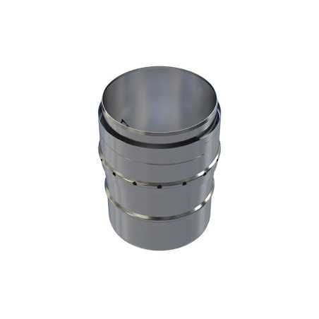 Raccord visser EW ø80 vers EW-FLEX ø100 - conduit de fumée flexible double peau