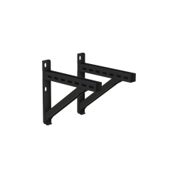 Console murale noire renforcée pour plaque de support - 350 mm - Conduit de fumée Jeremias